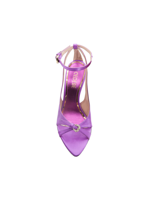 ANYA PUMP 105 SATIN VIOLET - immagine 3